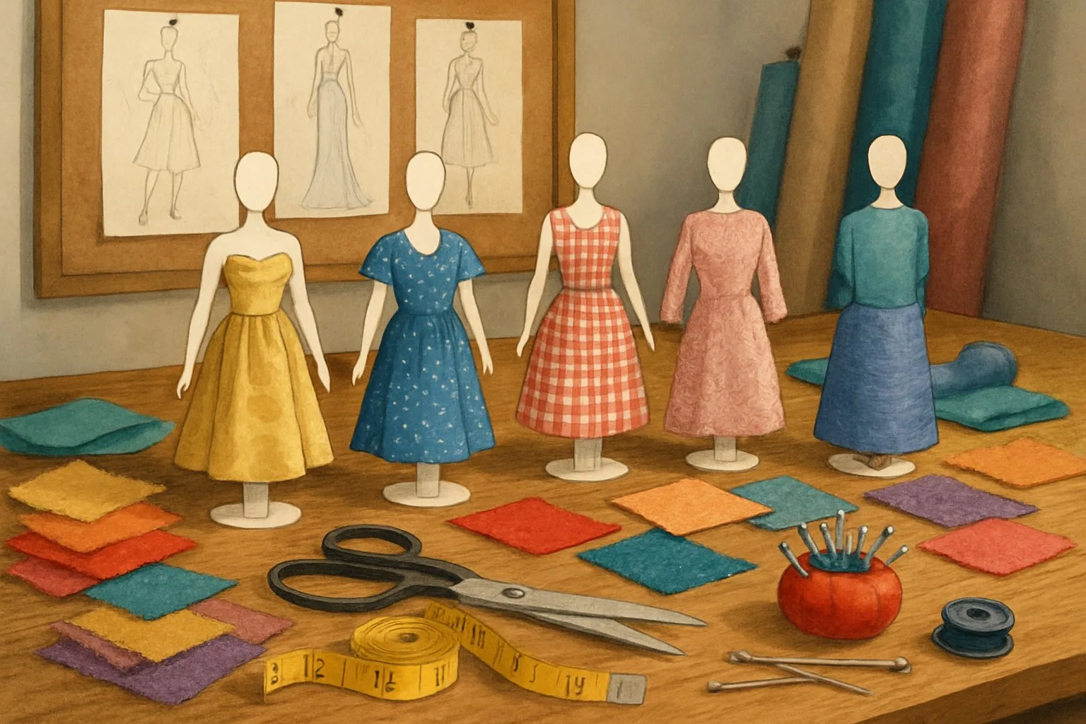 Moda Tasarımı: Kağıt Bebekler ile Yaratıcı Kıyafetler Keşfet